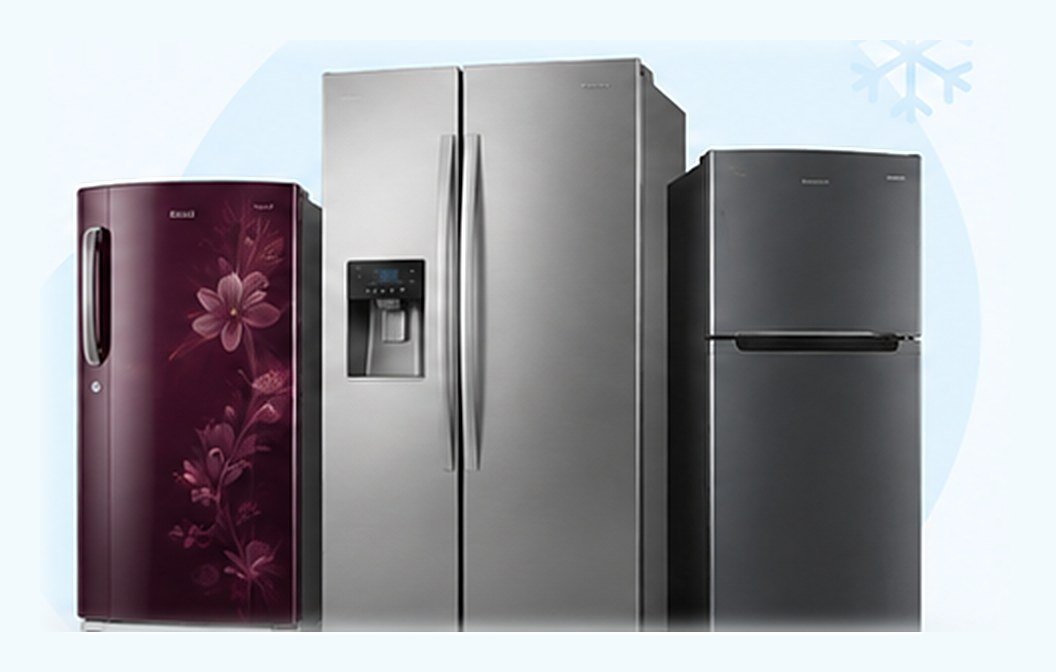 Single door, side-by-side and double door fridges serviced by Cool Care Appliance Service in Madurai